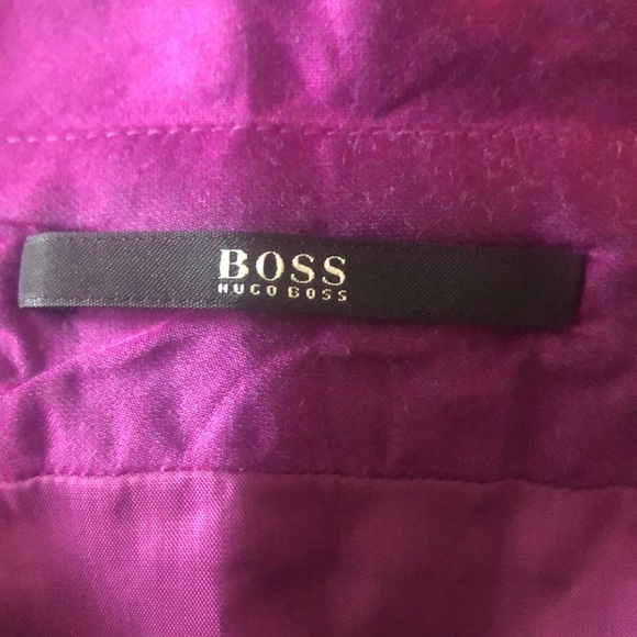 BOSS HUGO BOSS PURPLE SILK BLEND FULL SKIRT • Sz 4 - Picture 8 of 13